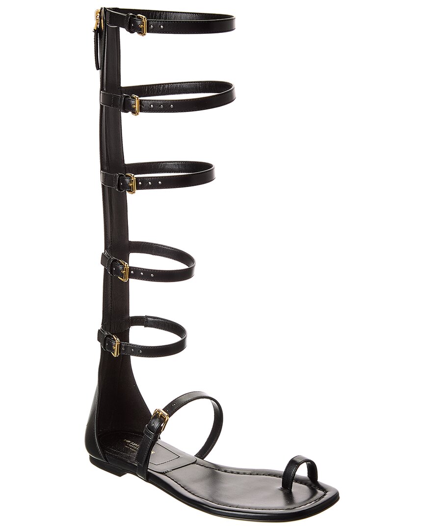 Michael Kors Collection Juliette Leather Gladiator Sandal