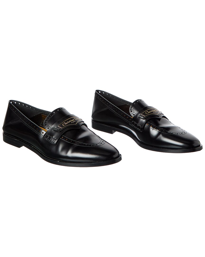 Pre-owned Dior Boy Leather Loafer (authentic Pre-loved)