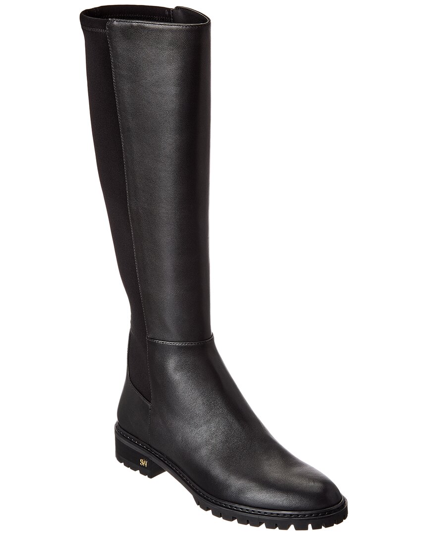 Stuart Weitzman City Leather Knee-high Boot In Black