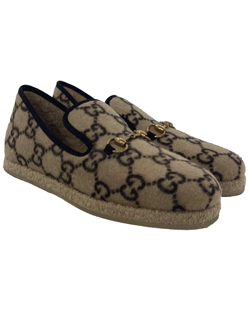 Gucci Covered Gg Monogram Fria Horsebit Loafers In