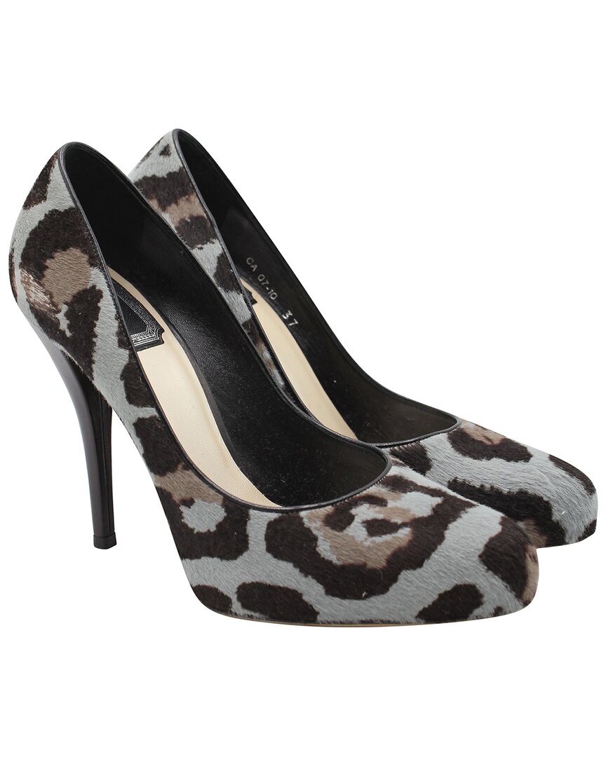 Dior Christian  Stiletto Pumps In Animal Print Pony