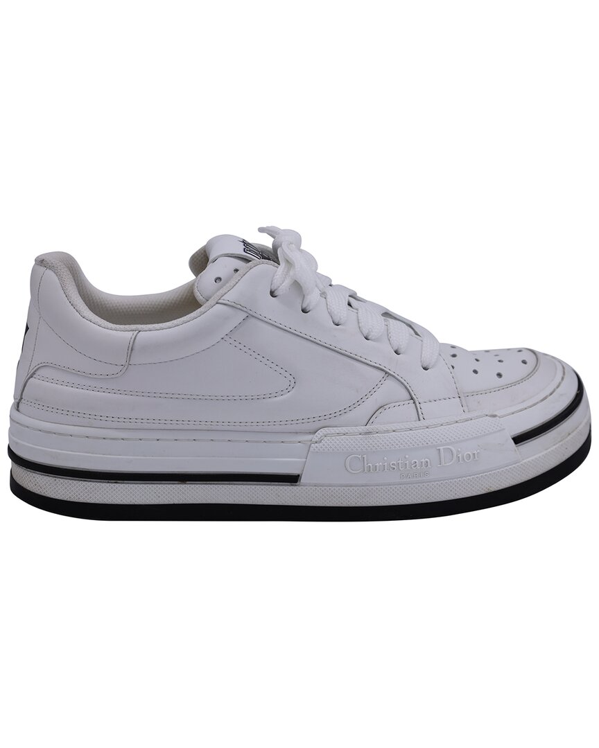 Dior D-freeway Low-top Sneakers In White Leather