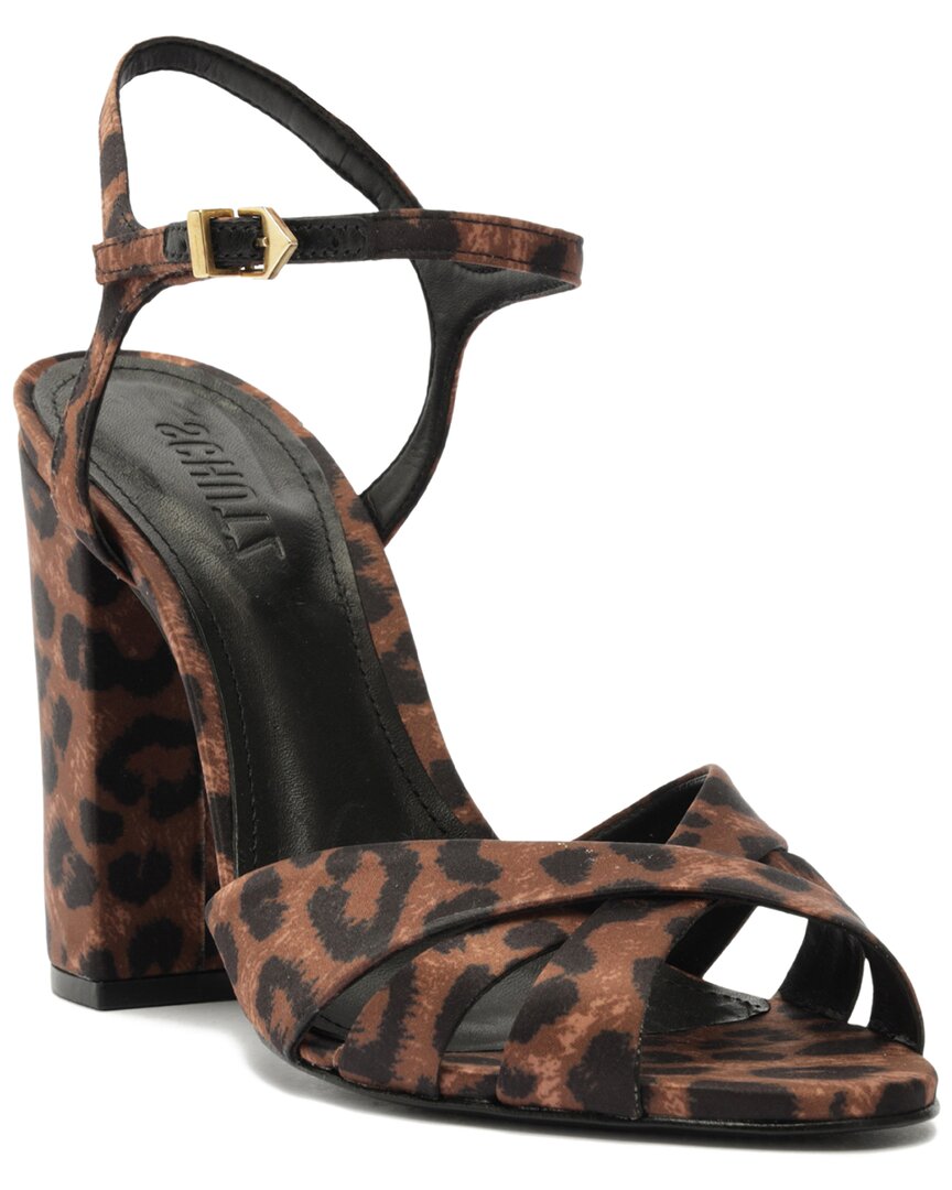 Schutz Keefa Block Satin Sandal