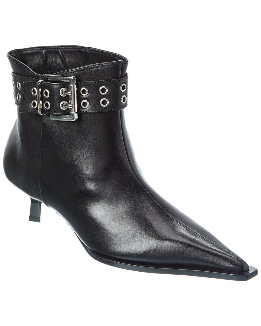 Schutz Jess Leather Bootie In Black