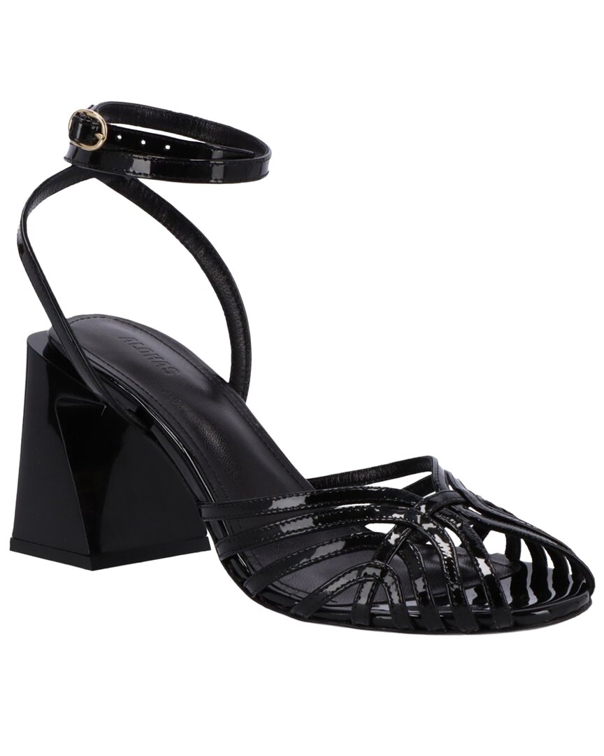 Alohas Jessa Leather Sandal In Black