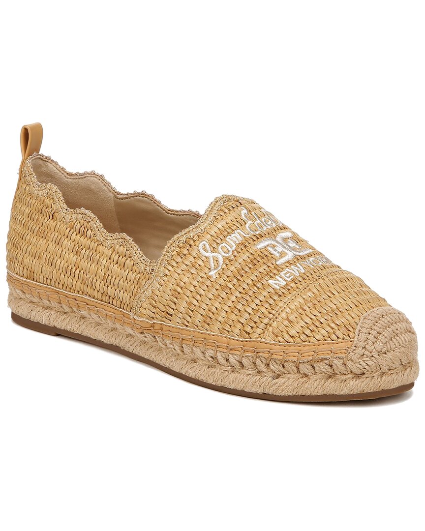 Sam Edelman Karla Espadrille Flat Loafer Sand Raffia In Brown