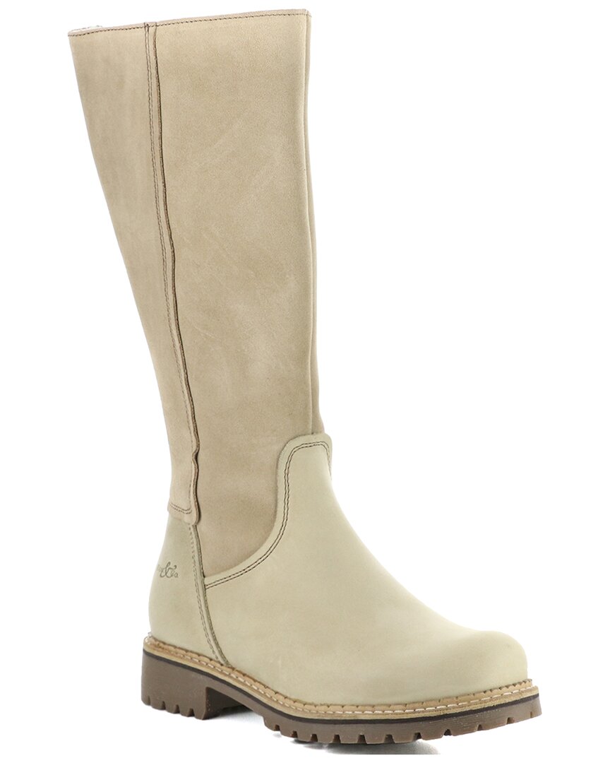 Bos. & Co. Bos & Co Hudson Leather & Suede Boot In Nude