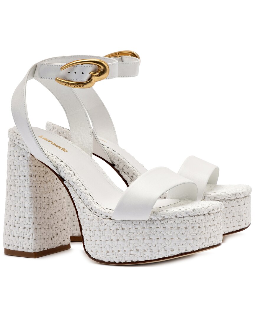 Larroude Larroudé Dolly Verona Sandal In White