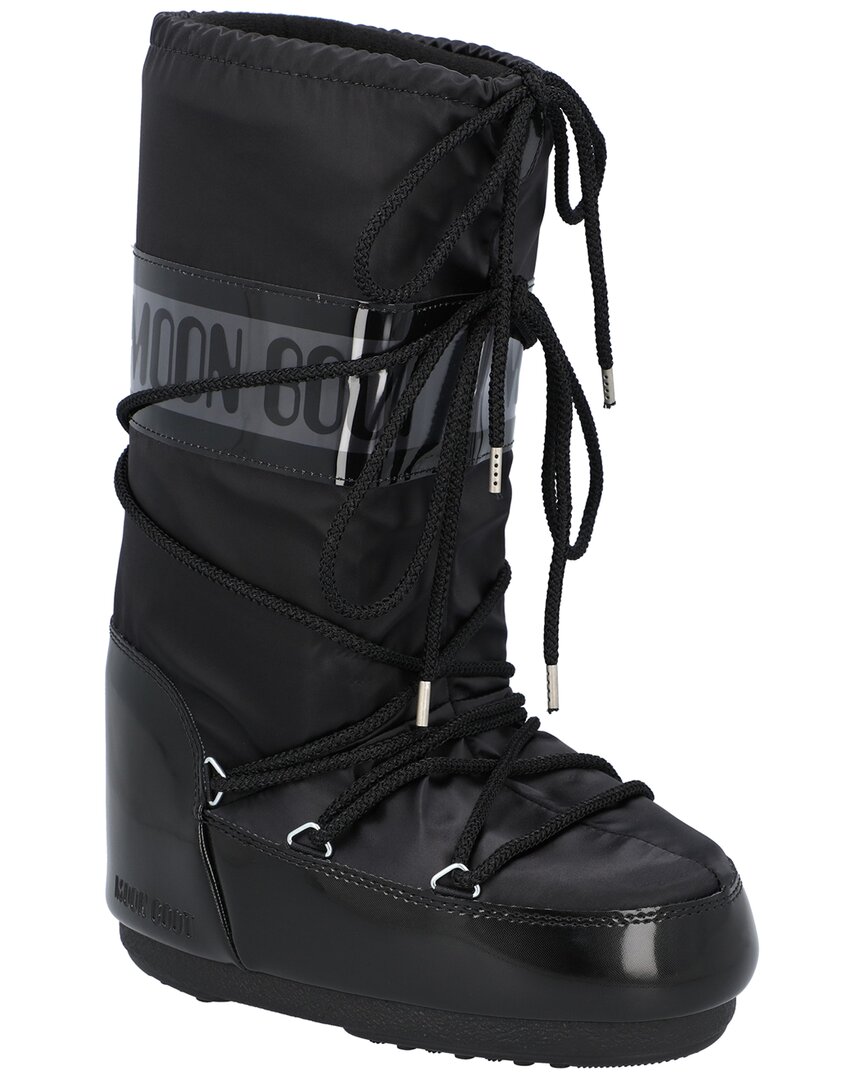 Moon Boot Icon Glance Shell And Pvc Snow Boots In Black