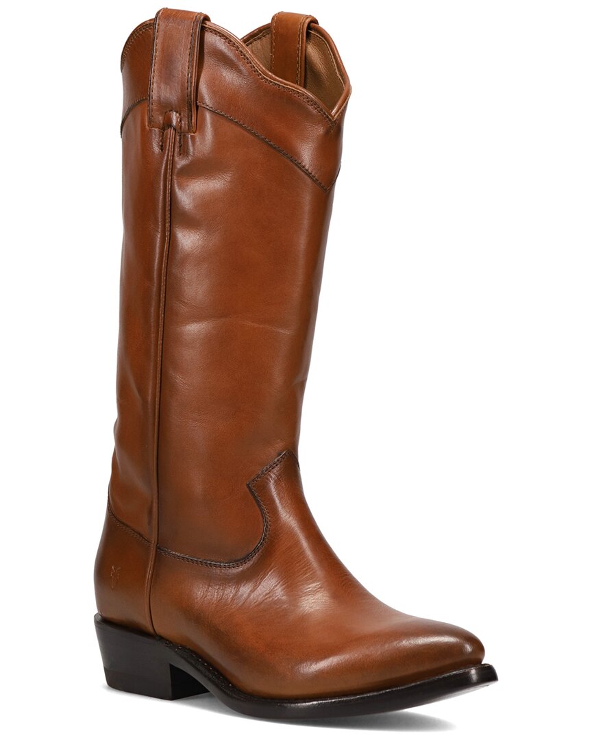 Frye Billy Daisy Knee High Western Boot In Brown