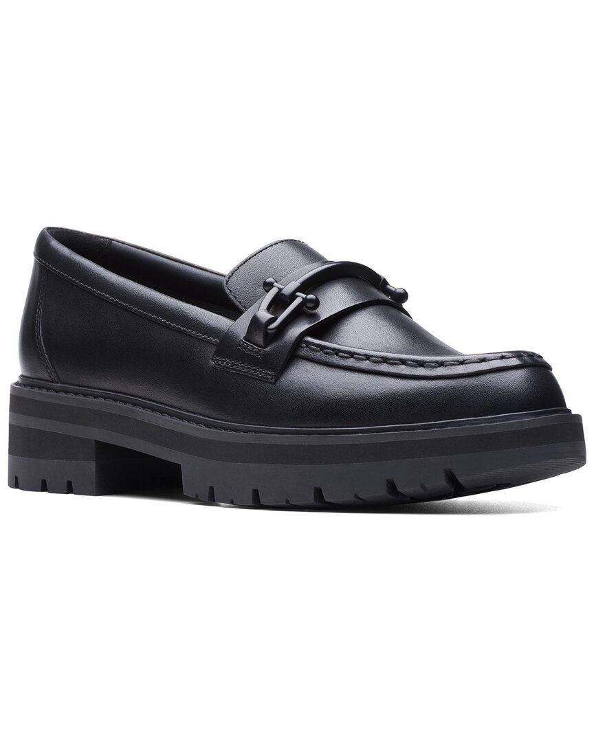 Clarks Orianna Bit Leather Loafer In Black