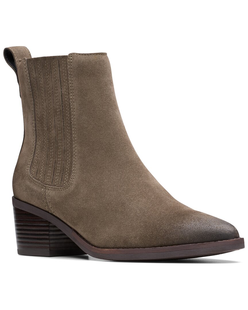 Clarks Chamberly Top Suede Boot In Gray