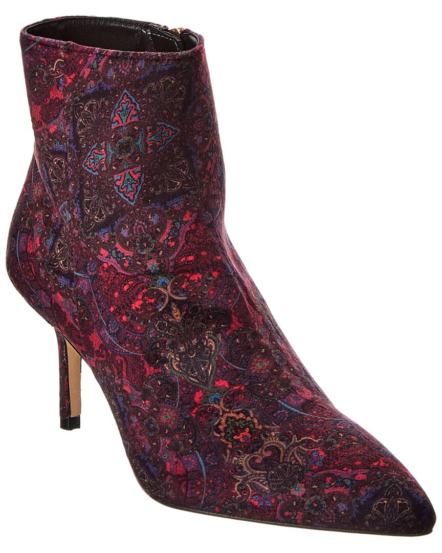 L Agence L'agence Aimee Velvet Bootie In Multi