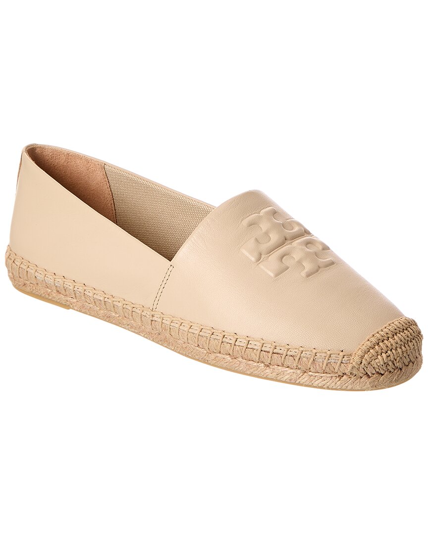 Tory Burch Everly Leather Espadrille In White