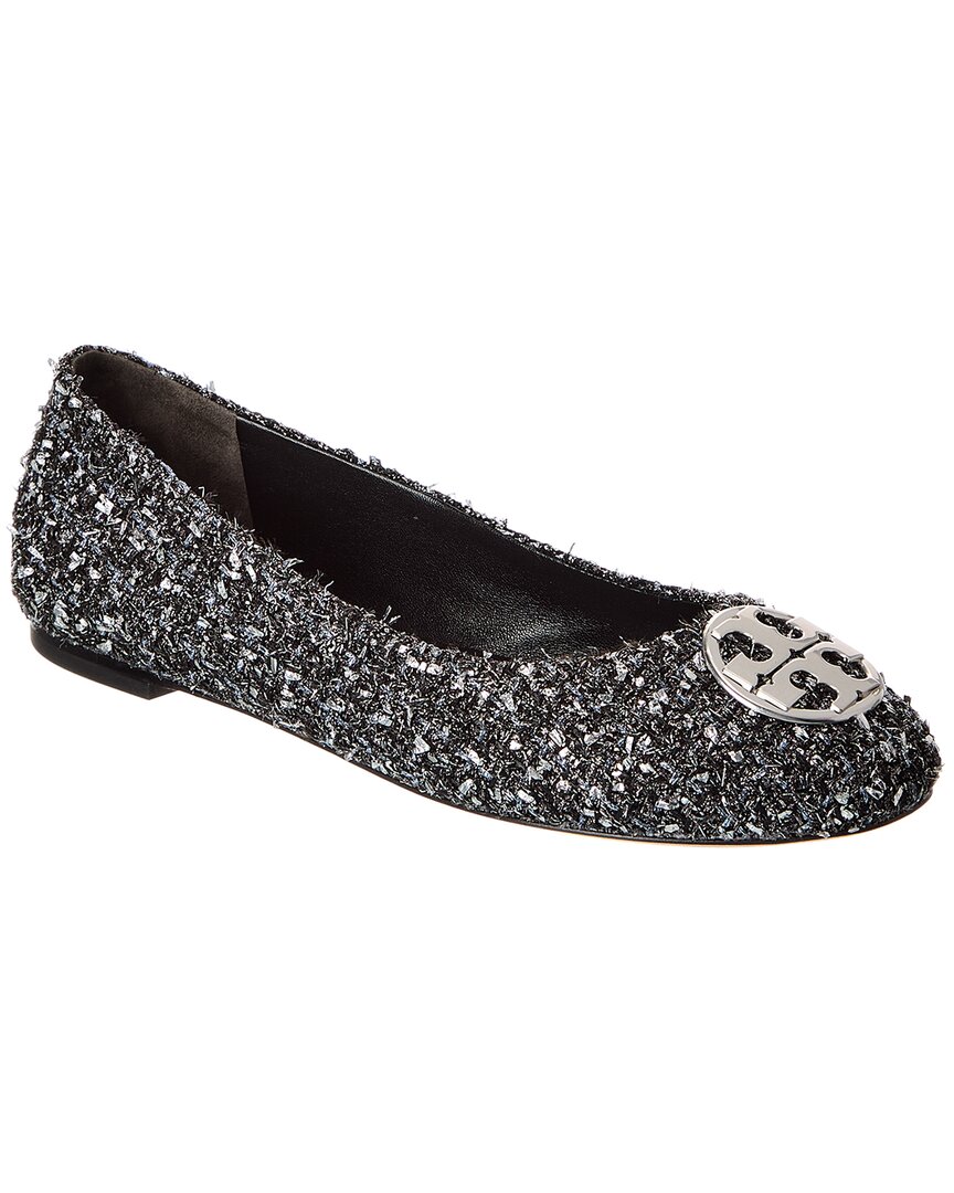 Tory Burch Chelsea Tweed Ballet Flat In Black