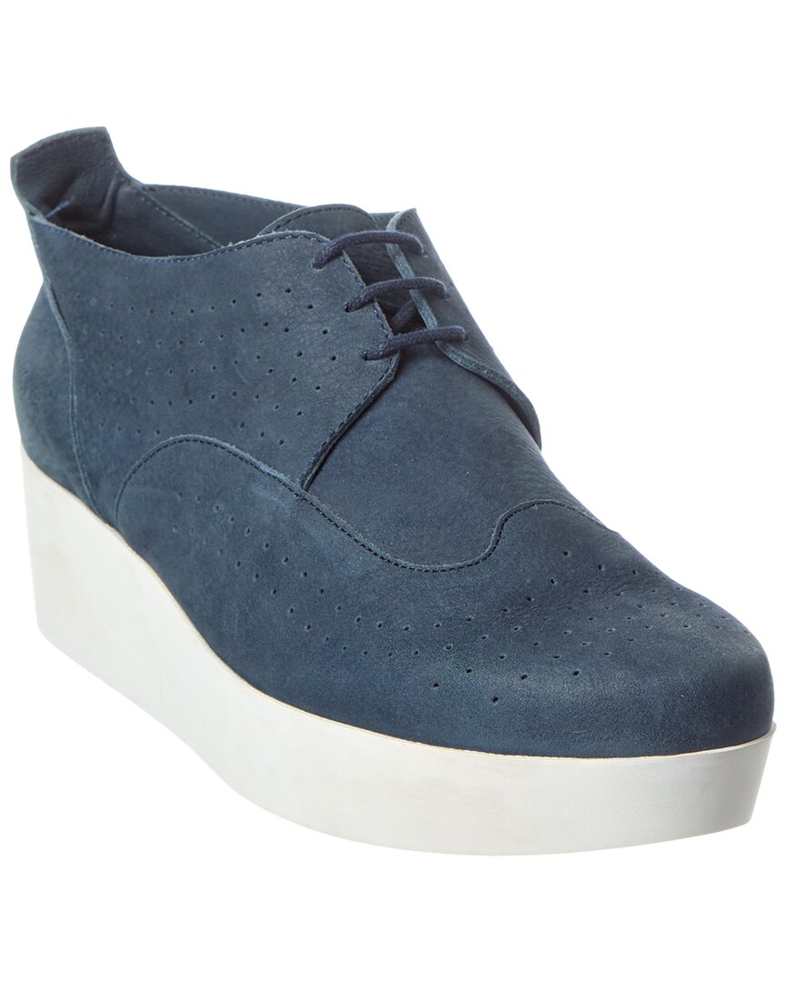 Arche Furbye Leather Flat In Blue