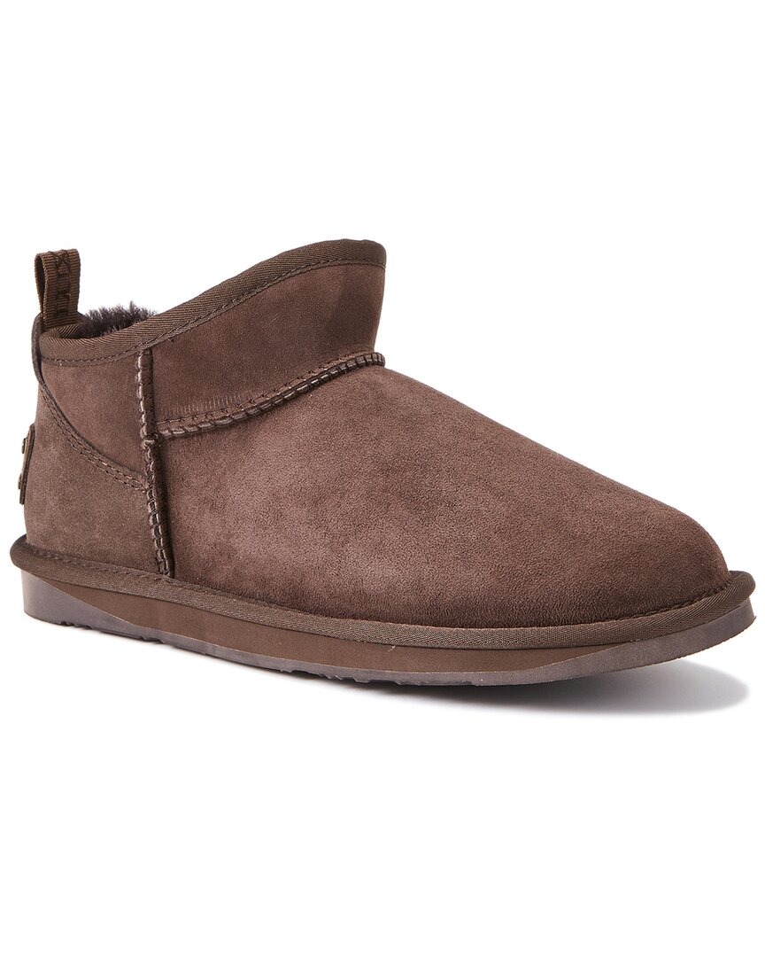 Australia Luxe Collective Cosy Ultra Short Suede Boot In Brown