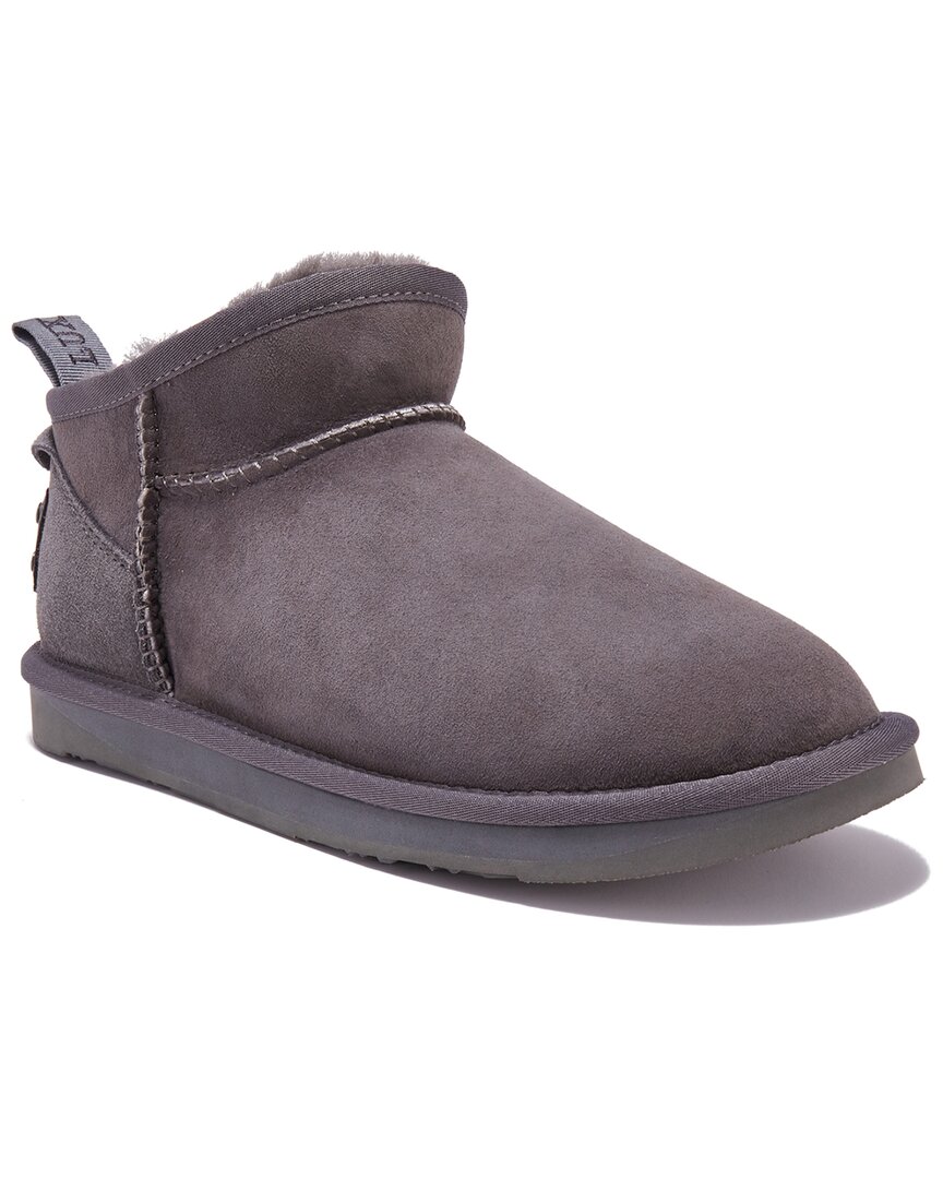 Australia Luxe Collective Cosy Ultra Short Suede Boot In Gray