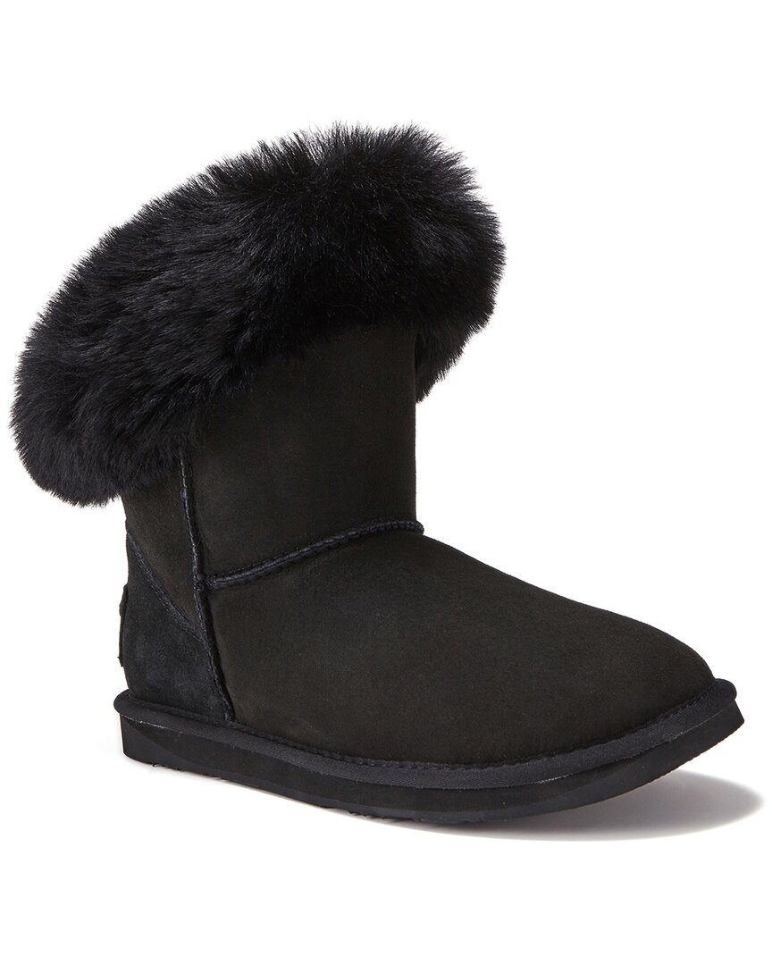 Australia Luxe Collective Foxy Xtra Short Suede Boot In Black