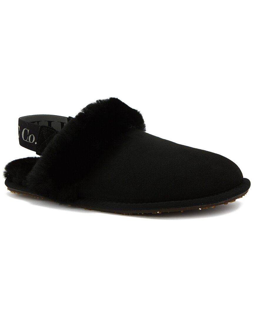 Australia Luxe Collective Mule Suede Slipper In Black