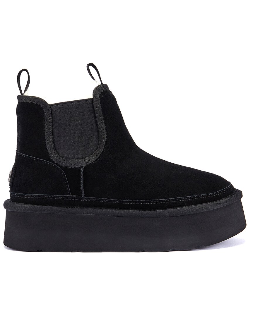 Australia Luxe Collective Emery Platfoam Suede Boot In Black
