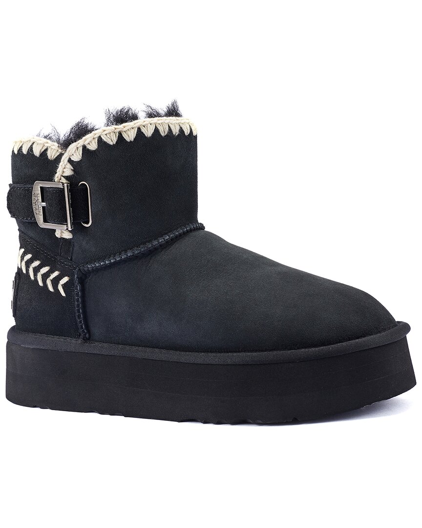 Australia Luxe Collective Eva Platfoam Suede Boot In Black