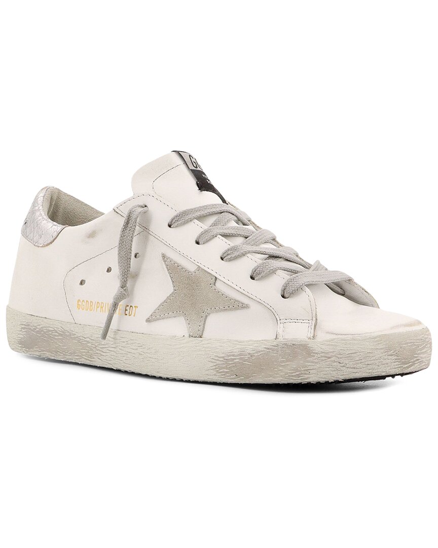 Golden Goose Superstar Leather Sneaker In Neutral