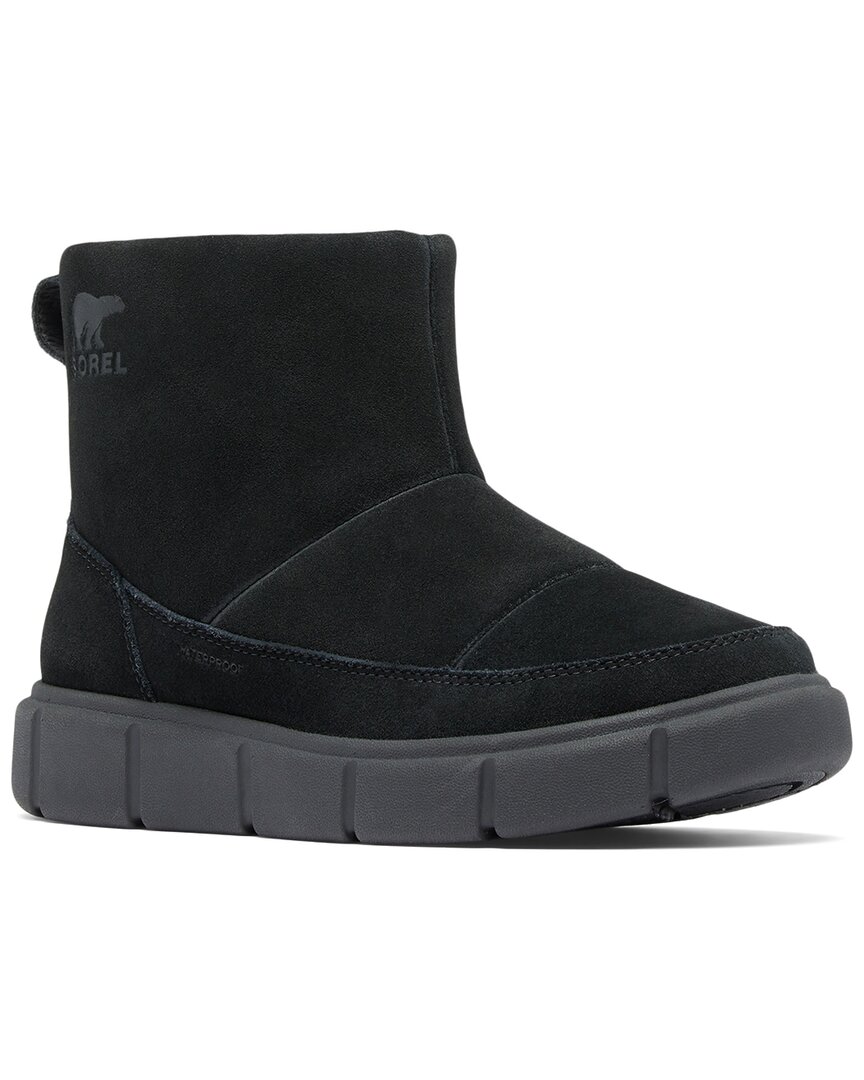 Sorel Explorer Iii Joan Waterproof Slip-on Boot In Black