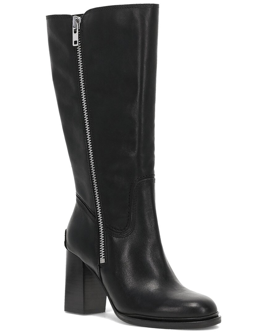 Frye Alex Heavy Zip Leather Boot In Black