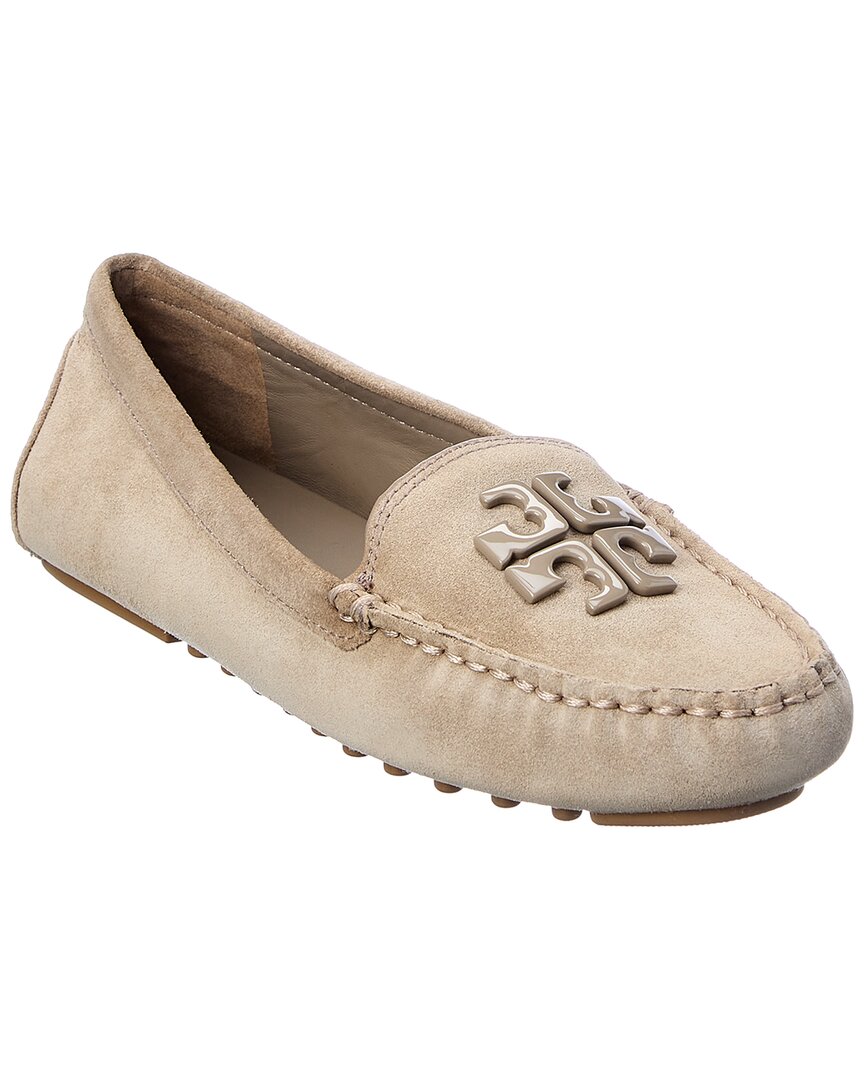 Tory Burch Lowell 2 Suede Driver In Grey | ModeSens