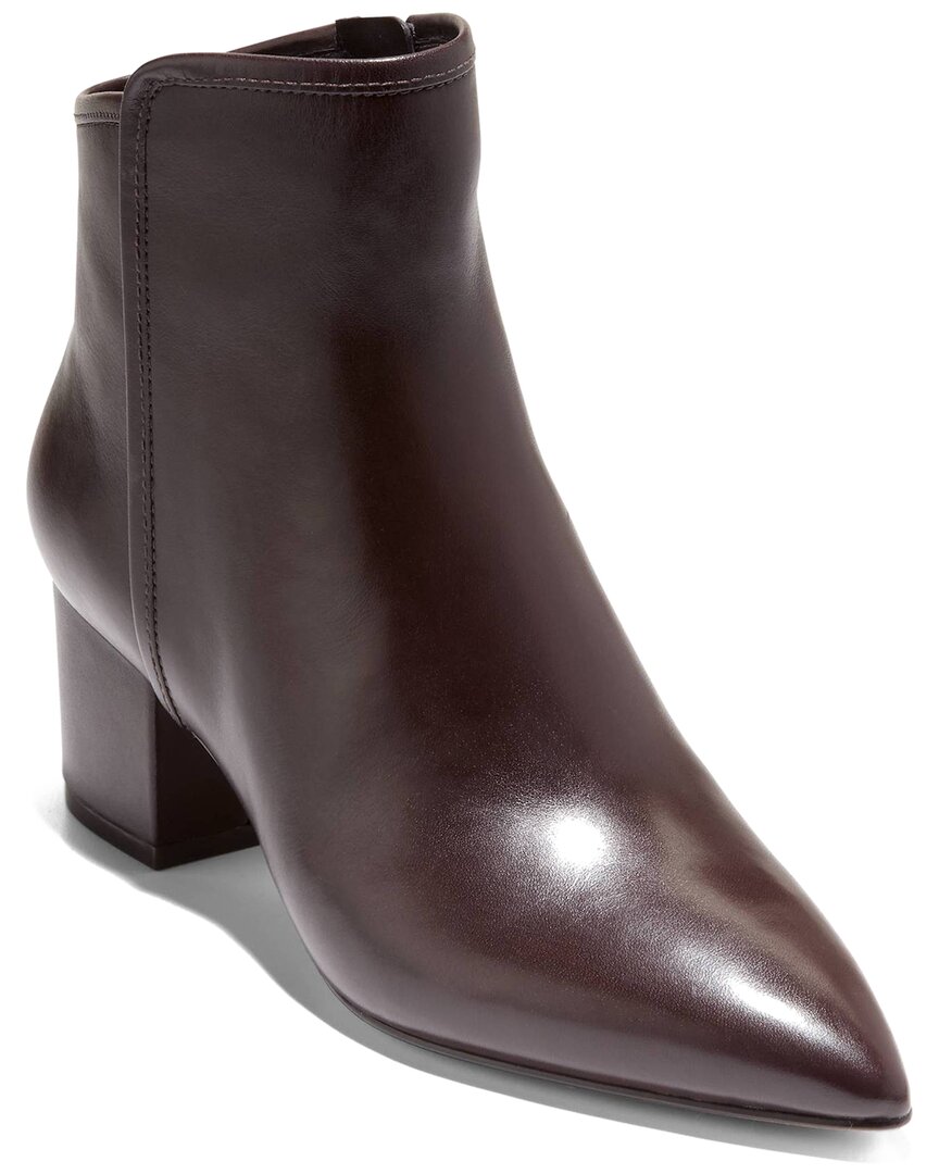 Cole Haan Eanna Leather Bootie In Brown