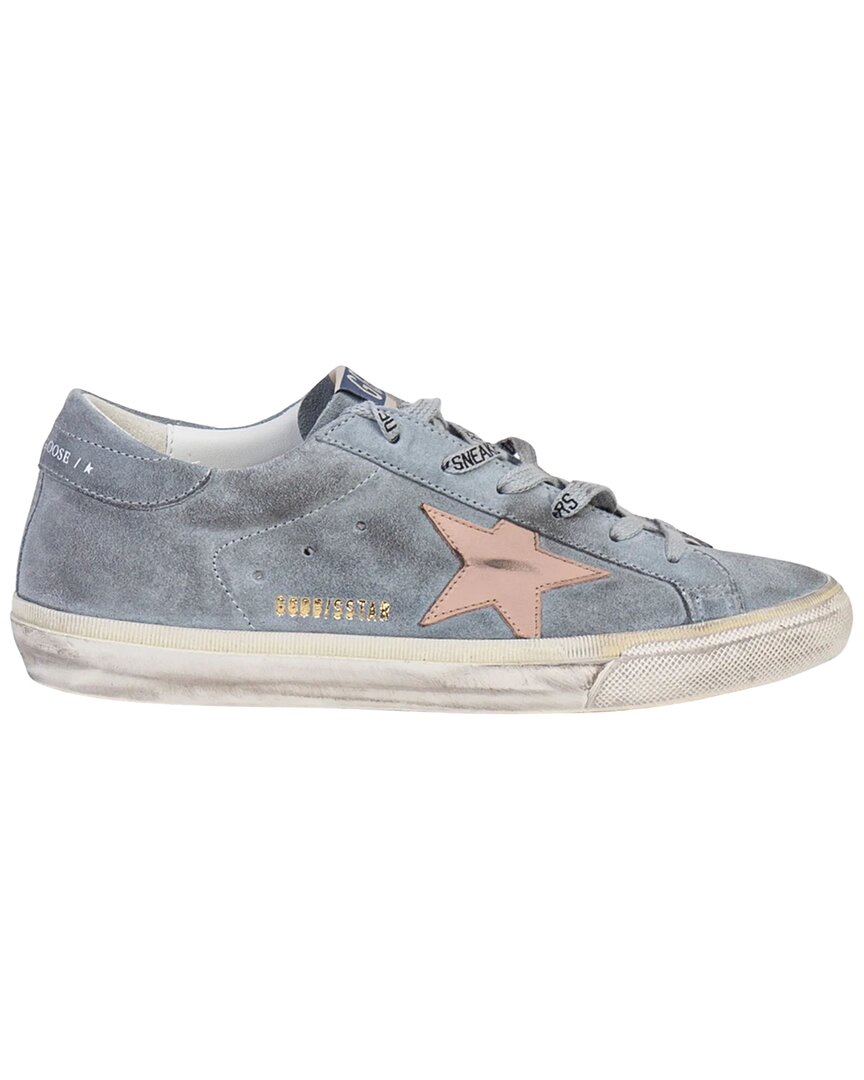 Golden Goose Grey Suede Super-star Low-top Sneaker