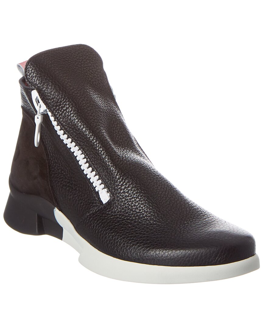 Arche Kythye Leather & Suede Bootie In Black