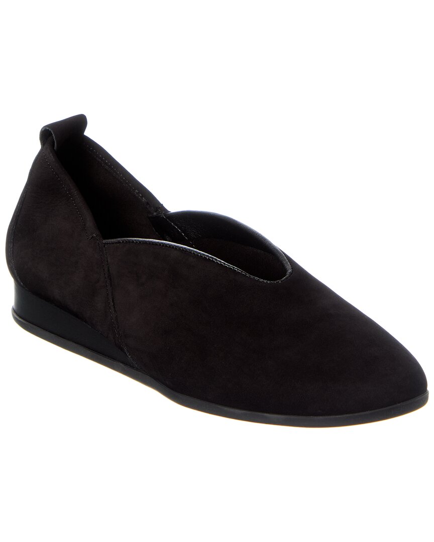 Arche Piassy Suede Flat In Black