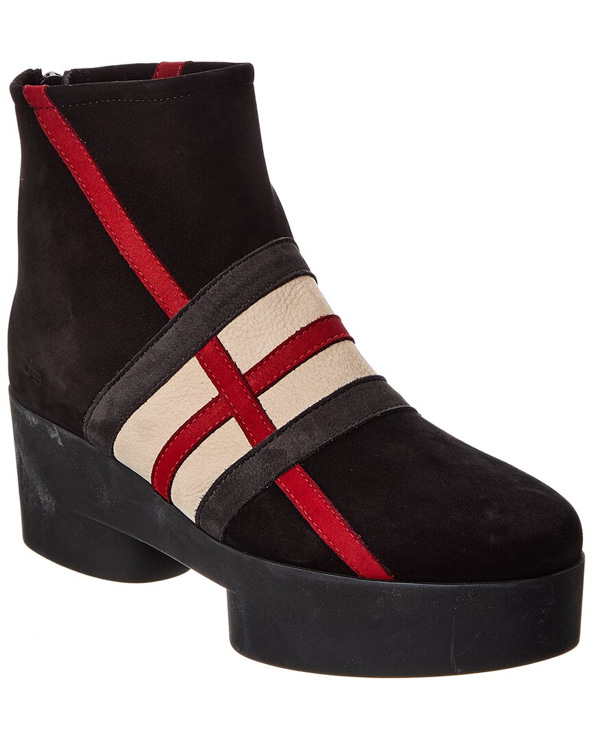 Arche Six007 Suede Platform Boot In Black