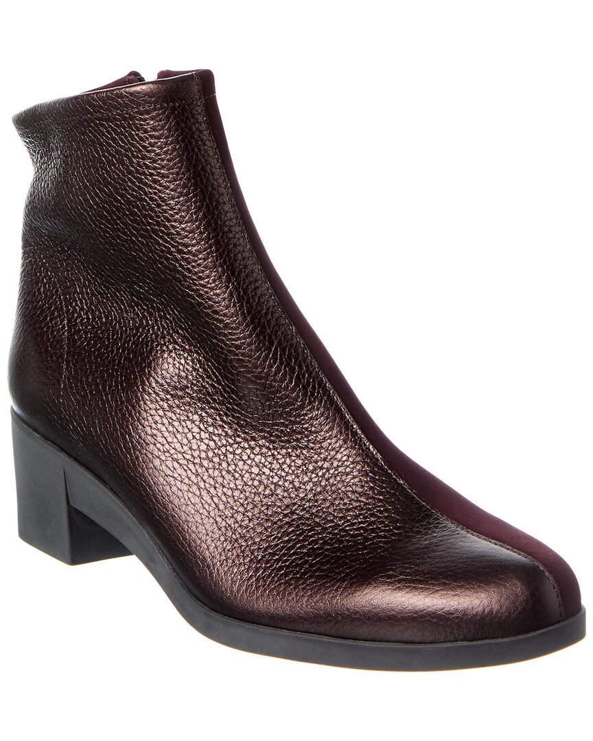 Arche Tatrix Leather Bootie In Red