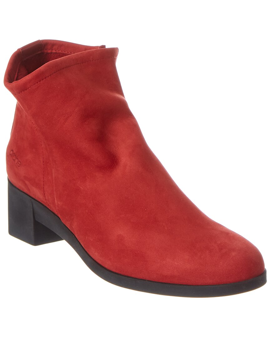 Arche Tatyra Suede Bootie In Red