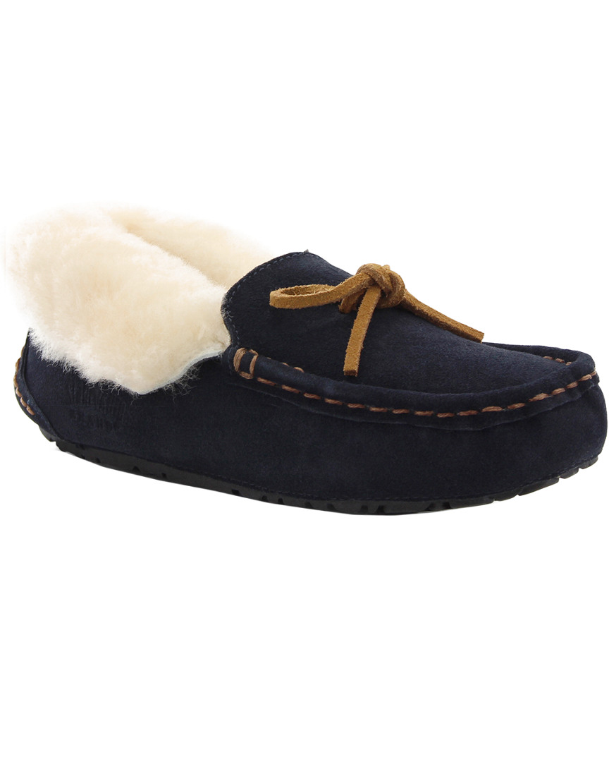 Staheekum Luxe Suede Slipper In Blue