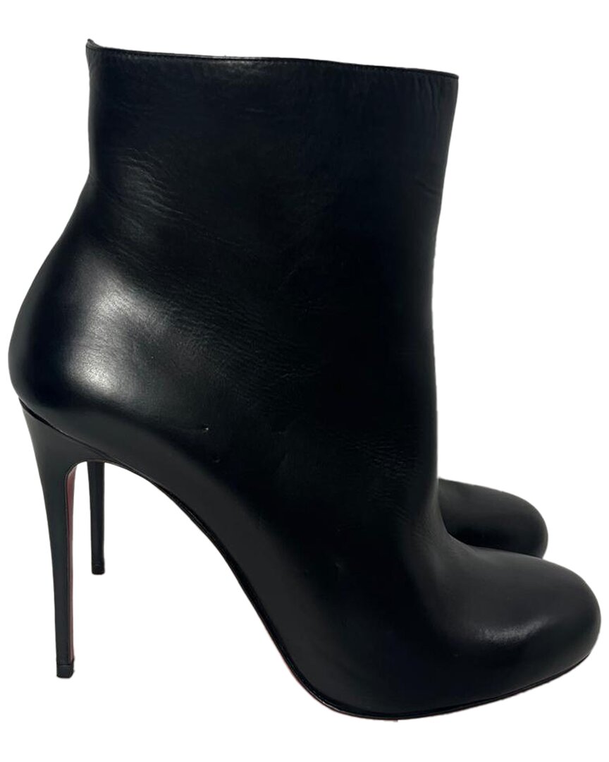 Christian Louboutin Women's Leather Pumppie 100 Bootie (authentic Pre-loved)