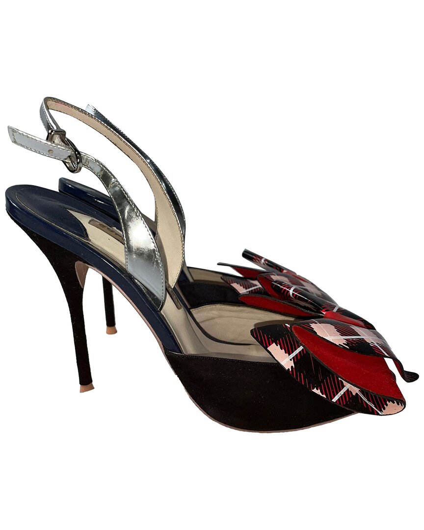 Sophia Webster Bow Leather Sandal In Multi