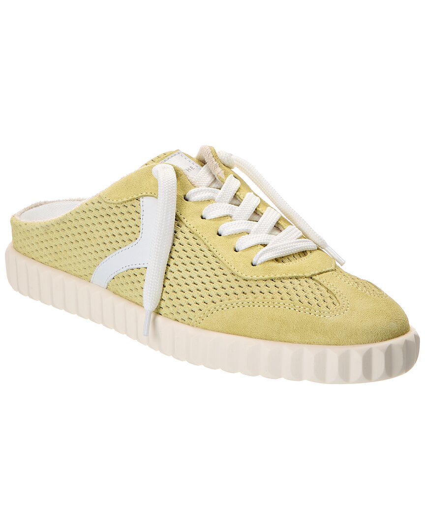Voile Blanche Ines Leather Mule Sneaker In Yellow