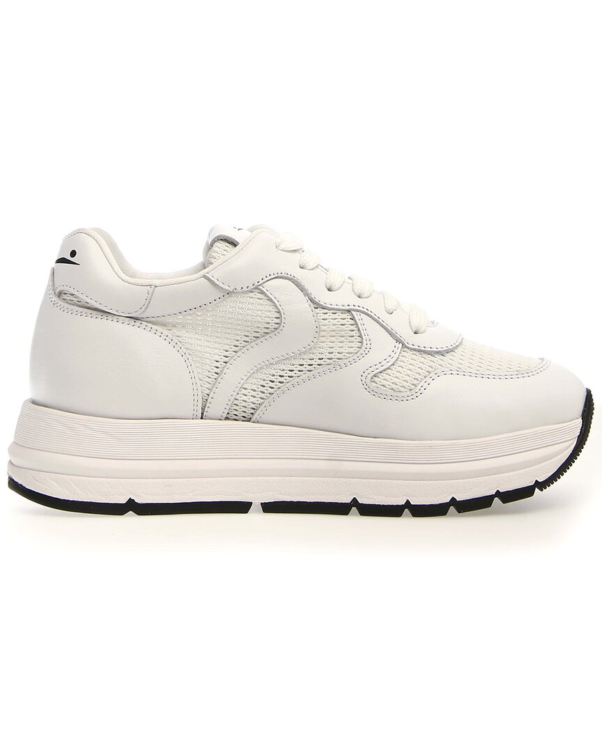 Voile Blanche Maran Mesh & Leather Sneaker In White