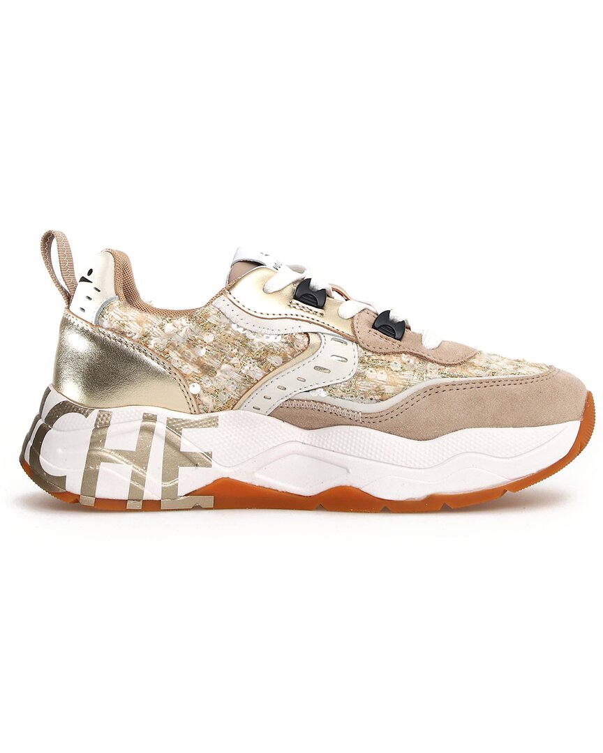 Voile Blanche Club 105 Leather Sneaker In Neutral