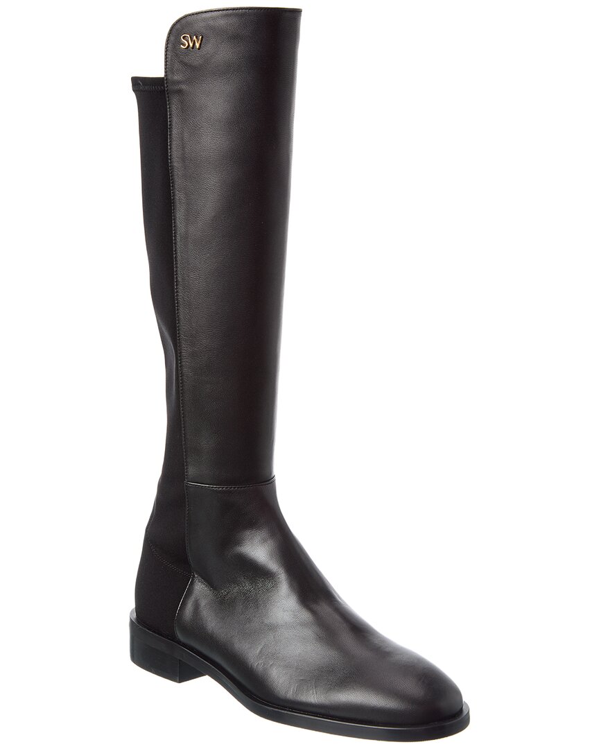 Stuart Weitzman Keelan Leather Tall Boot In Black