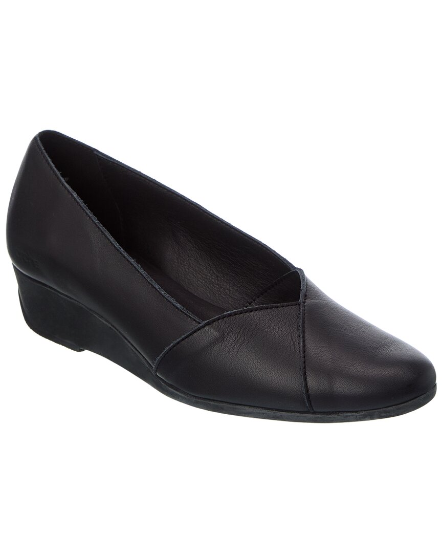 Arche Anyssi Leather Wedge Pump In Black