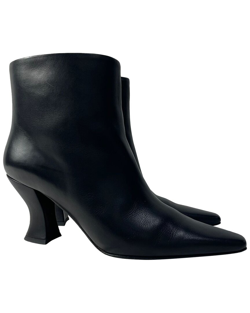 Bottega Veneta Women's Leather Cloud Ankle Boot, Size Eu | 40.5 (authentic Pre-loved) In Black