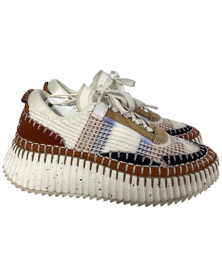 Chloé Women's Nylon Nama Sneaker, Size Eu | 37 (authentic Pre-loved) In Multi