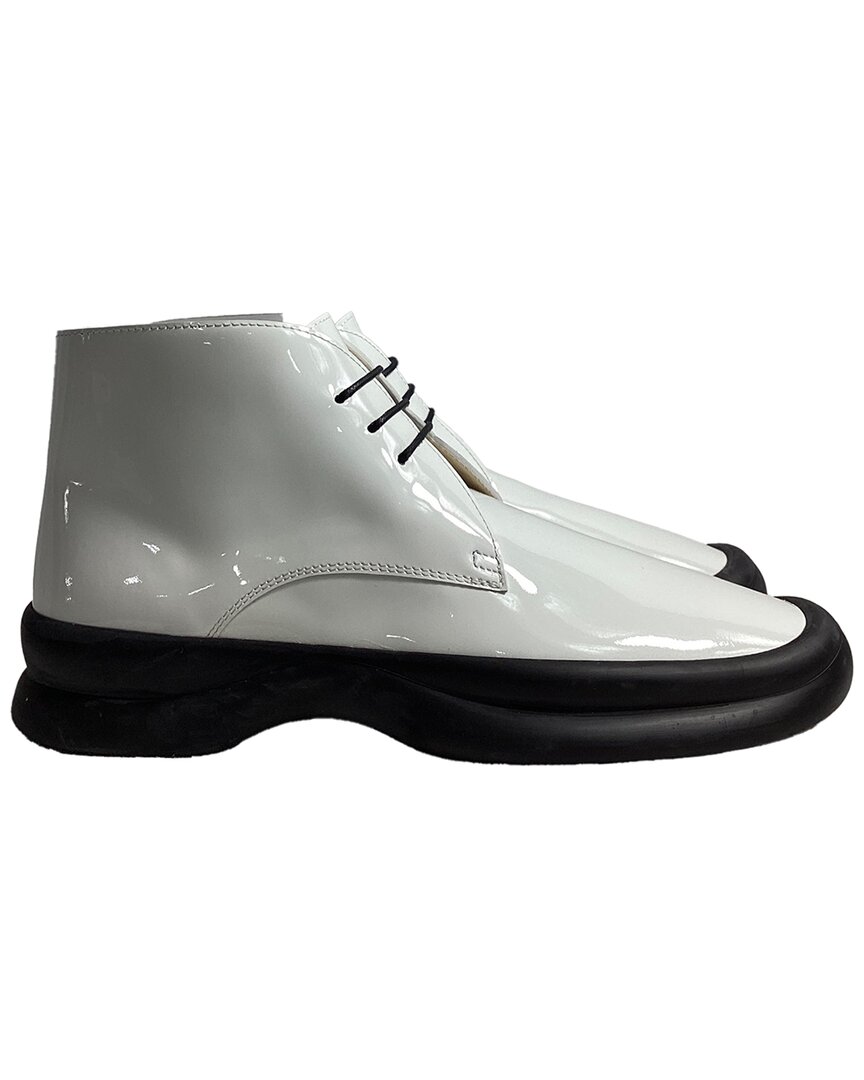 The Row Women's Patent Leather Town Lace-up Ankle Boot, Size It | 35.5 (authentic Pre-loved)