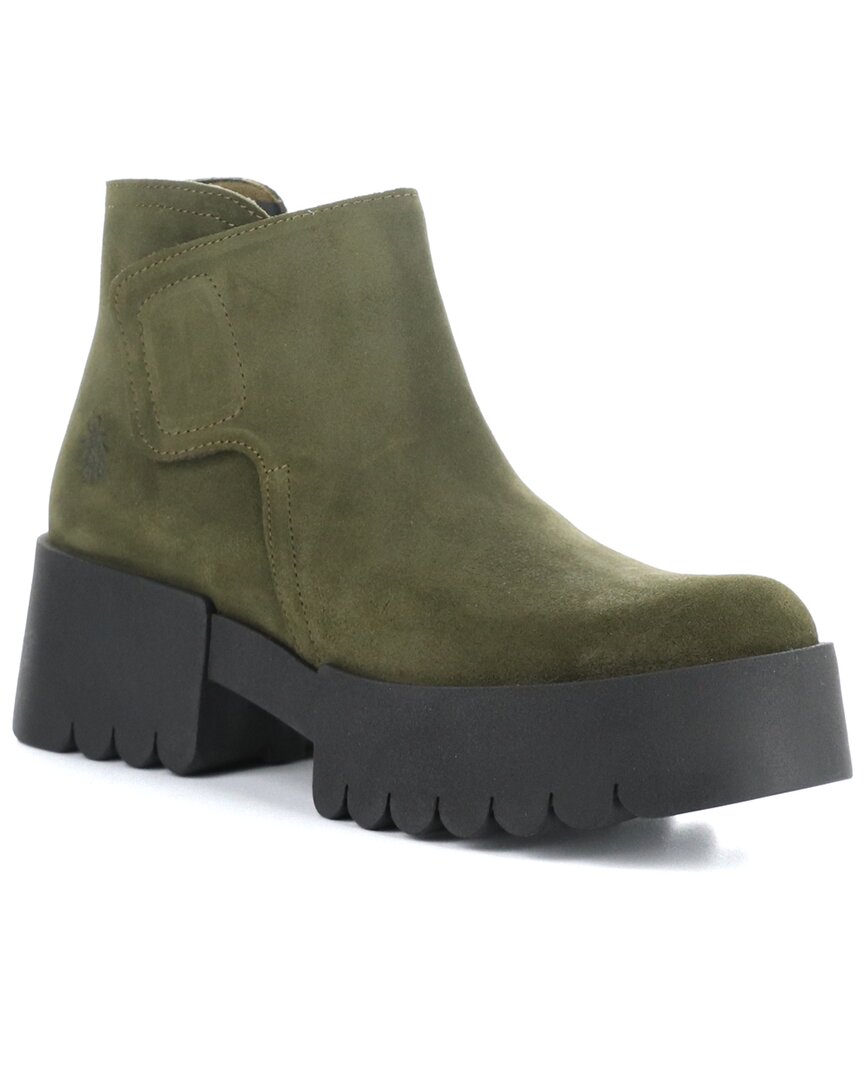 Fly London Endo Suede Boot In Green