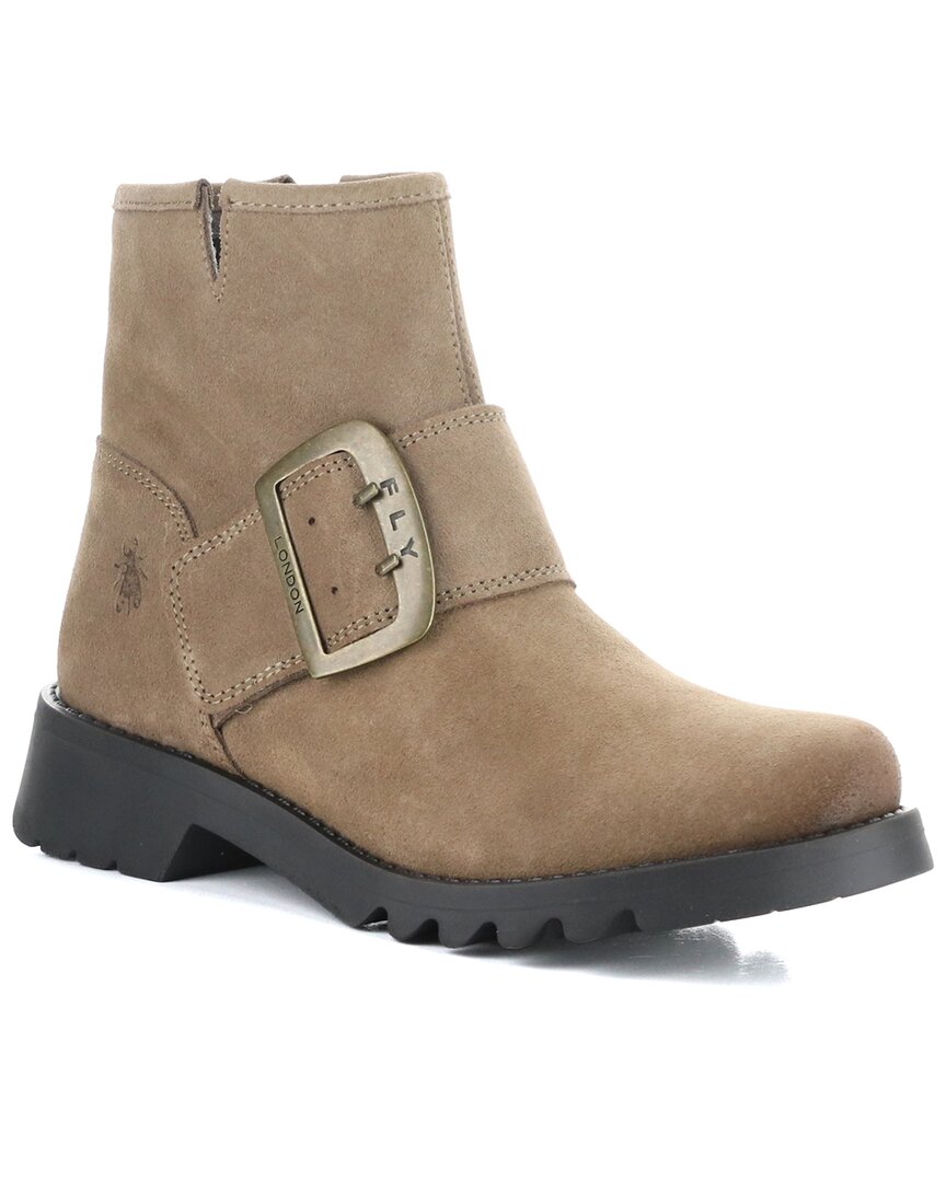 Fly London Rily Suede Boot In Sand